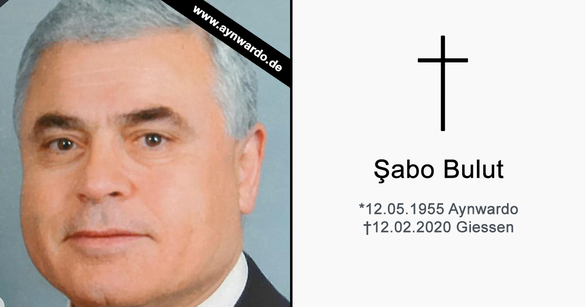 Read more about the article Verstorben: † Şabo Bulut