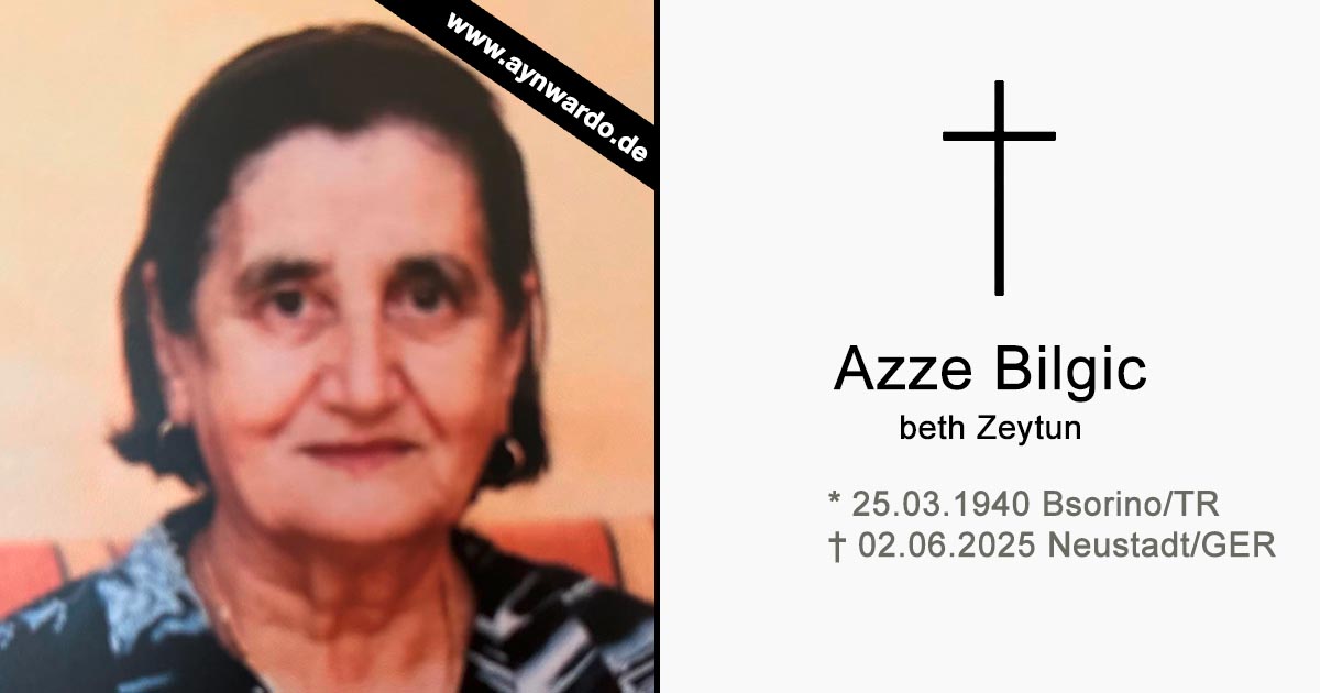 Du betrachtest gerade † Azze Bilgic beth Zeytun †